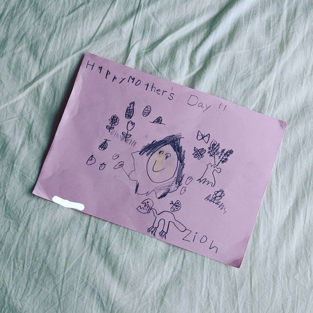 The letter from my son on Mother's Day.