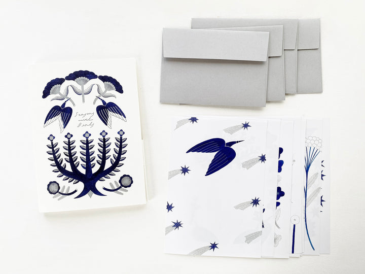 totoganashi / Letter Writing Set -Season with Birds to_pa23