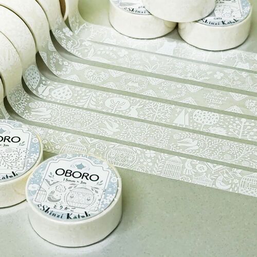 Shinzi Katoh / OBORO Washi Tape -01 birdcage