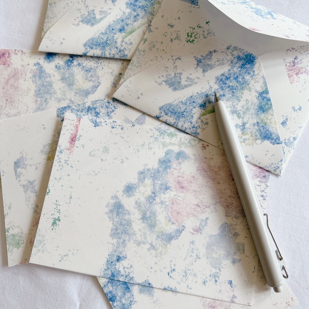 Kisetsu no Tegamiya / Mini Letter Set -Hydrangea on a rainy day