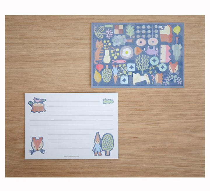 4legs / Mini letter paper<set-B, 10 types x 4 sheets each>