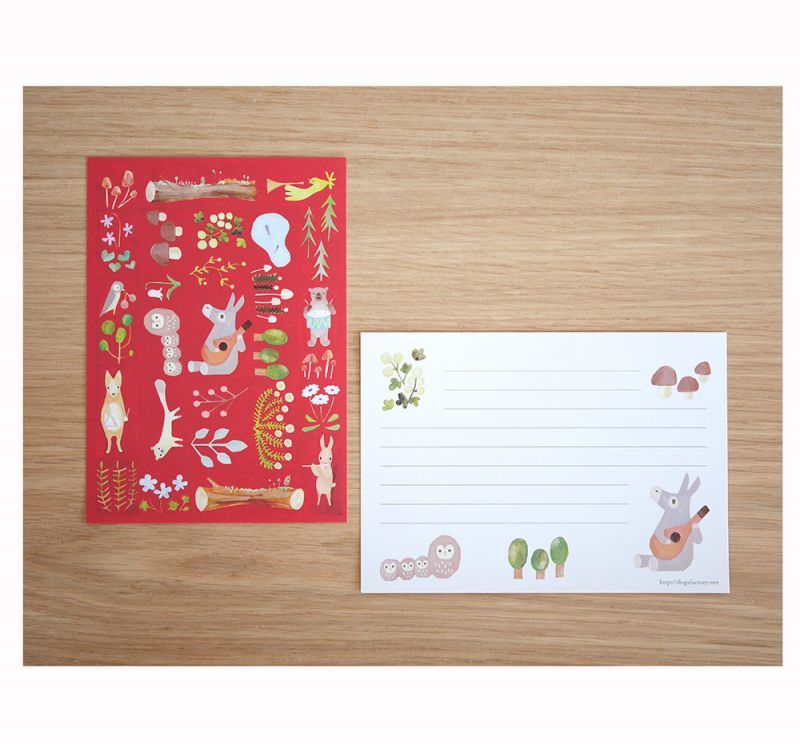4legs / Mini letter paper<set-B, 10 types x 4 sheets each>