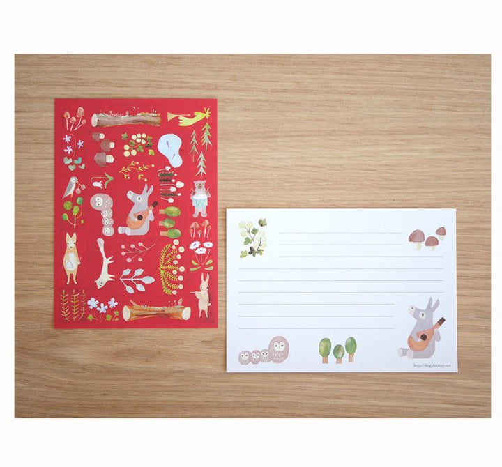 4legs / Mini letter paper<set-B, 10 types x 4 sheets each>