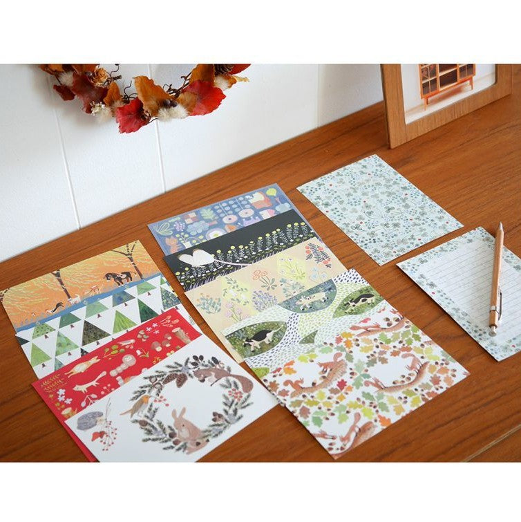 4legs / Mini letter paper<set-B, 10 types x 4 sheets each>