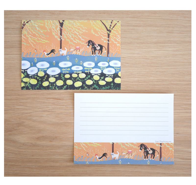 4legs / Mini letter paper<set-B, 10 types x 4 sheets each>