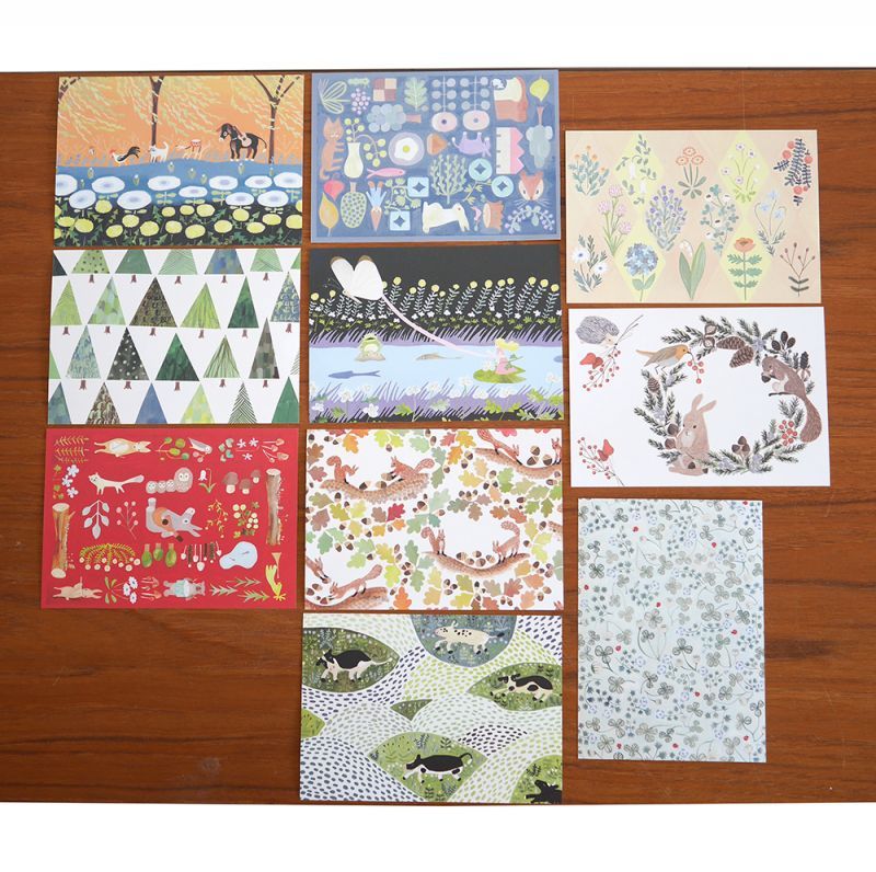 4legs / Mini letter paper<set-B, 10 types x 4 sheets each>