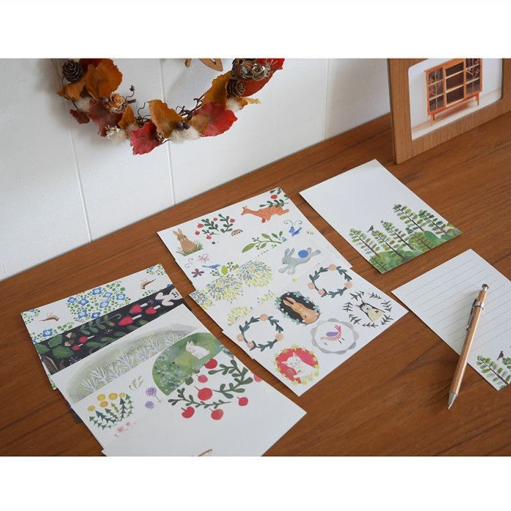 4legs / Mini letter paper<set-A, 10 types x 4 sheets each>