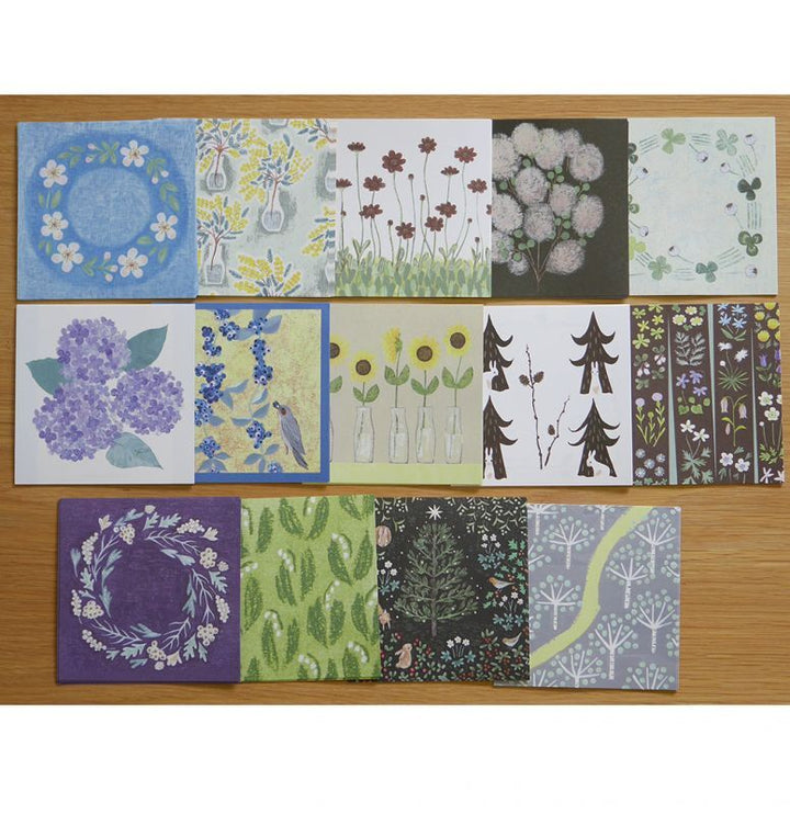4legs / Botanical Letter Paper <set-B, 14 types x 7 sheets each>