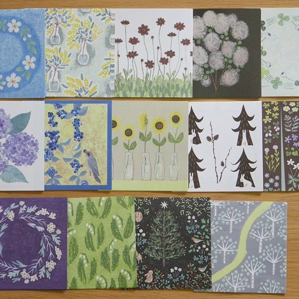 4legs / Botanical Letter Paper <set-B, 14 types x 7 sheets each>