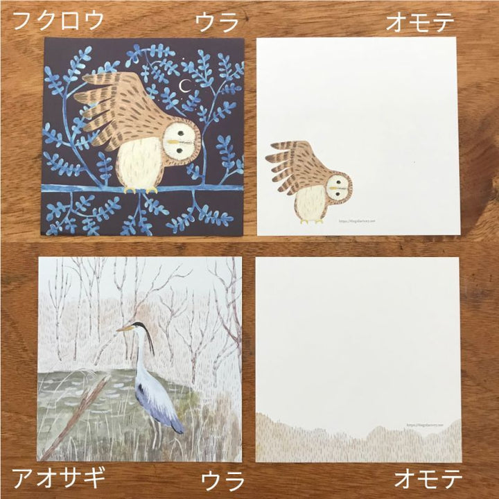 4legs / Wild birds letter Paper <14 types x 7 sheets each>