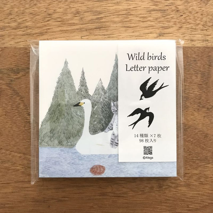 4legs / Wild birds letter Paper <14 types x 7 sheets each>