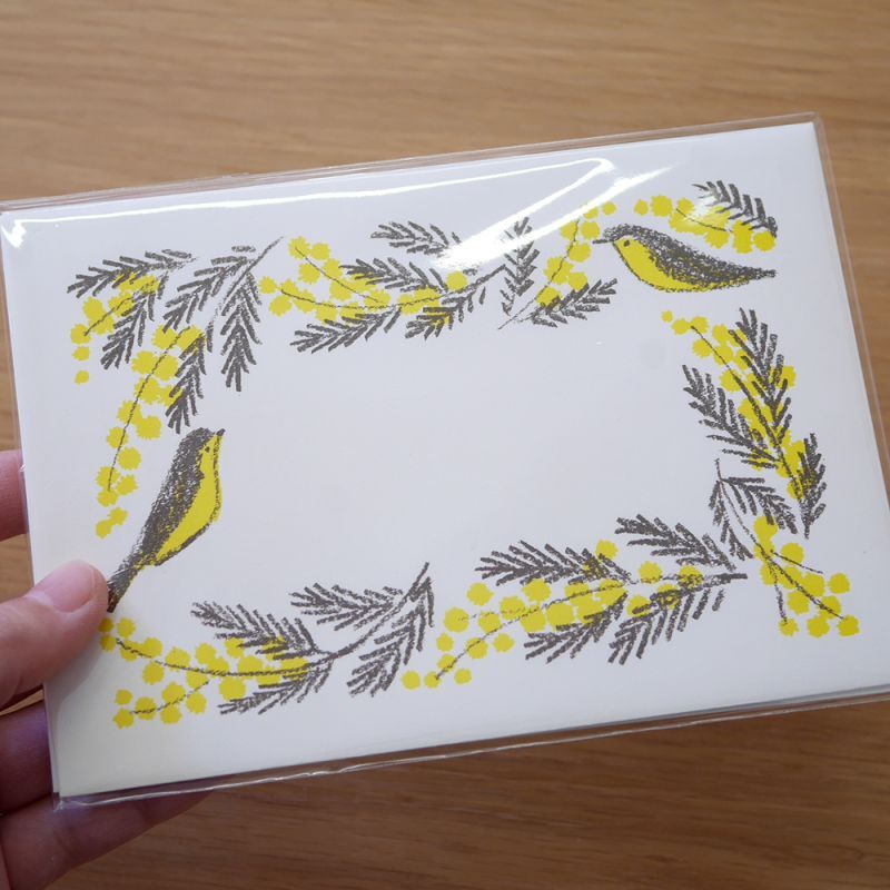 4legs / Envelopes 5sheets <Mimosa and Little Bird >