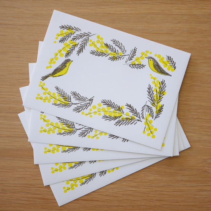 4legs / Envelopes 5sheets <Mimosa and Little Bird >