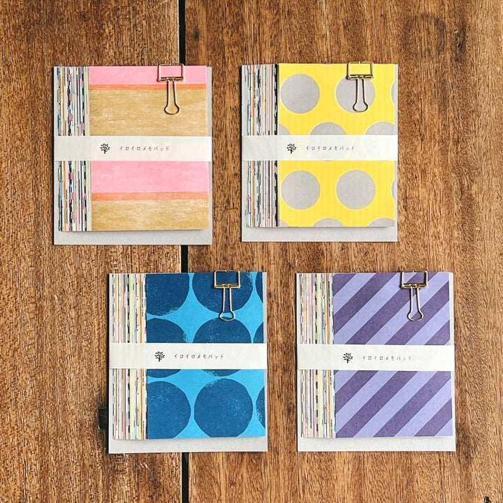 mizushima / Various Memo Pad -polka dots and stripes S/M