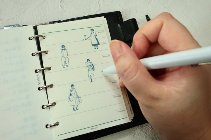 MA7stamp / Rubber Stamp -Fumiko with souvenirs