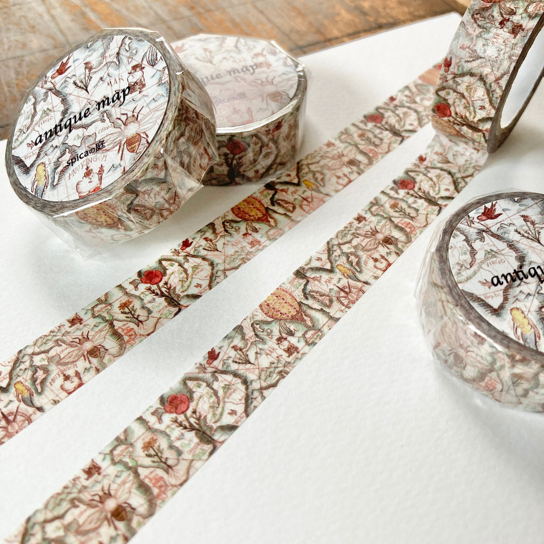spica garden / Washi Tape -antiquemap SM14