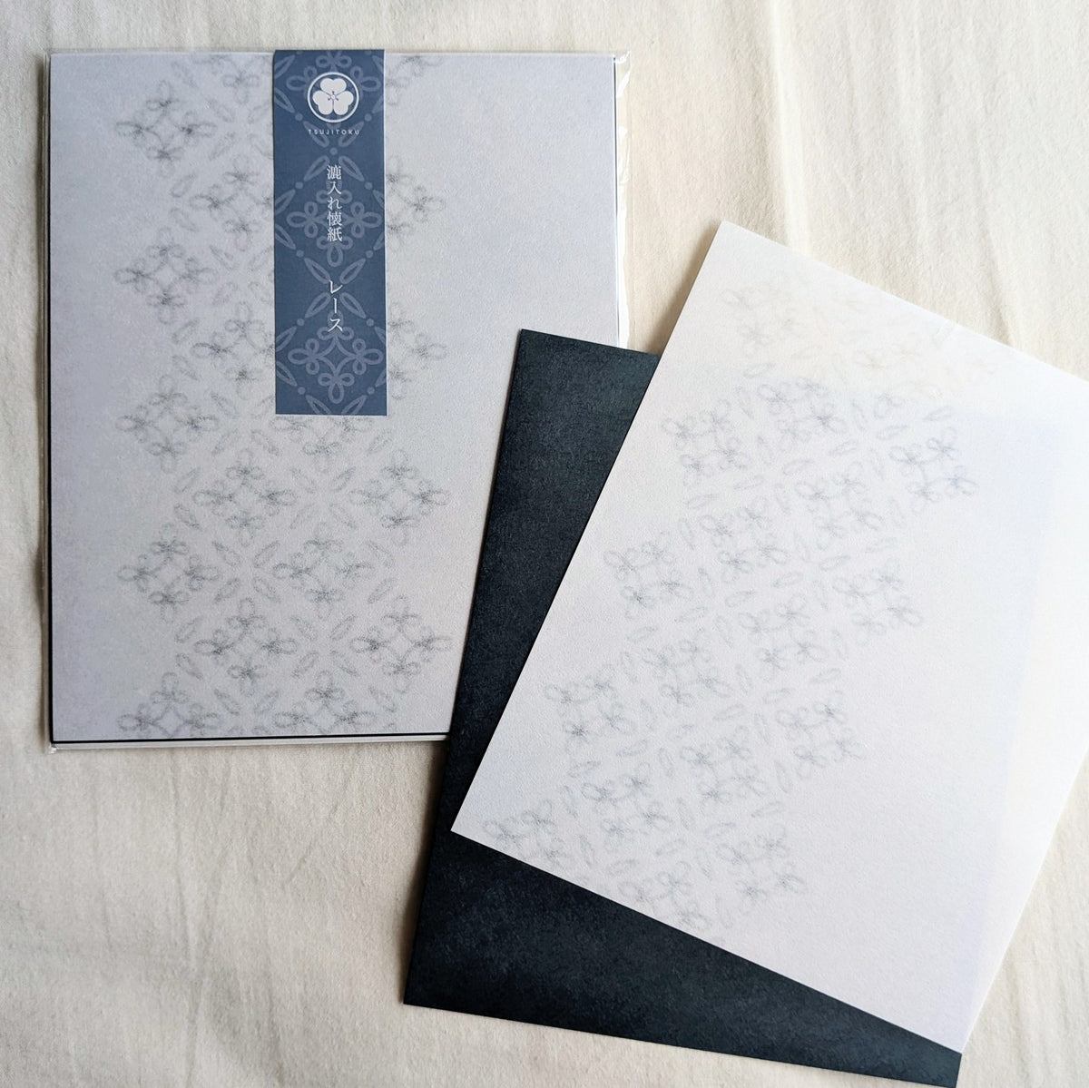 Tsujitoku / Japanese Kaishi Paper (Watermarked) -Lace