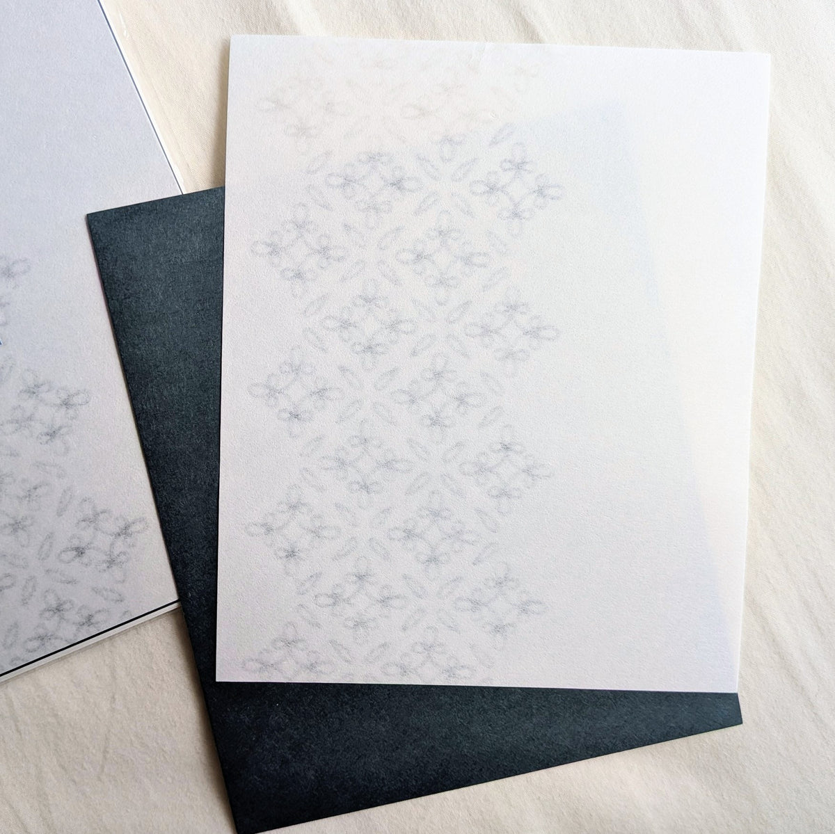 Tsujitoku / Japanese Kaishi Paper (Watermarked) -Lace