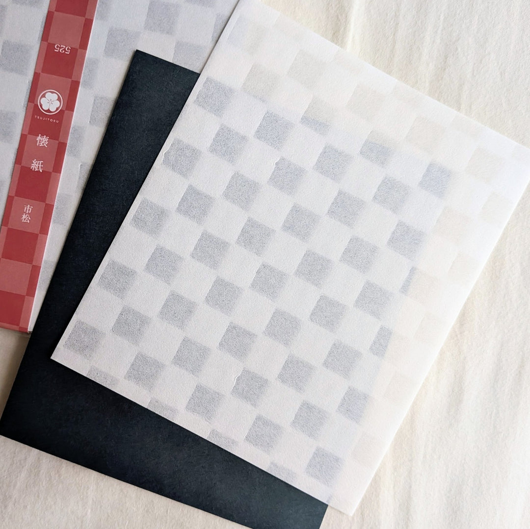 辻徳 / 漉入れ懐紙 市松