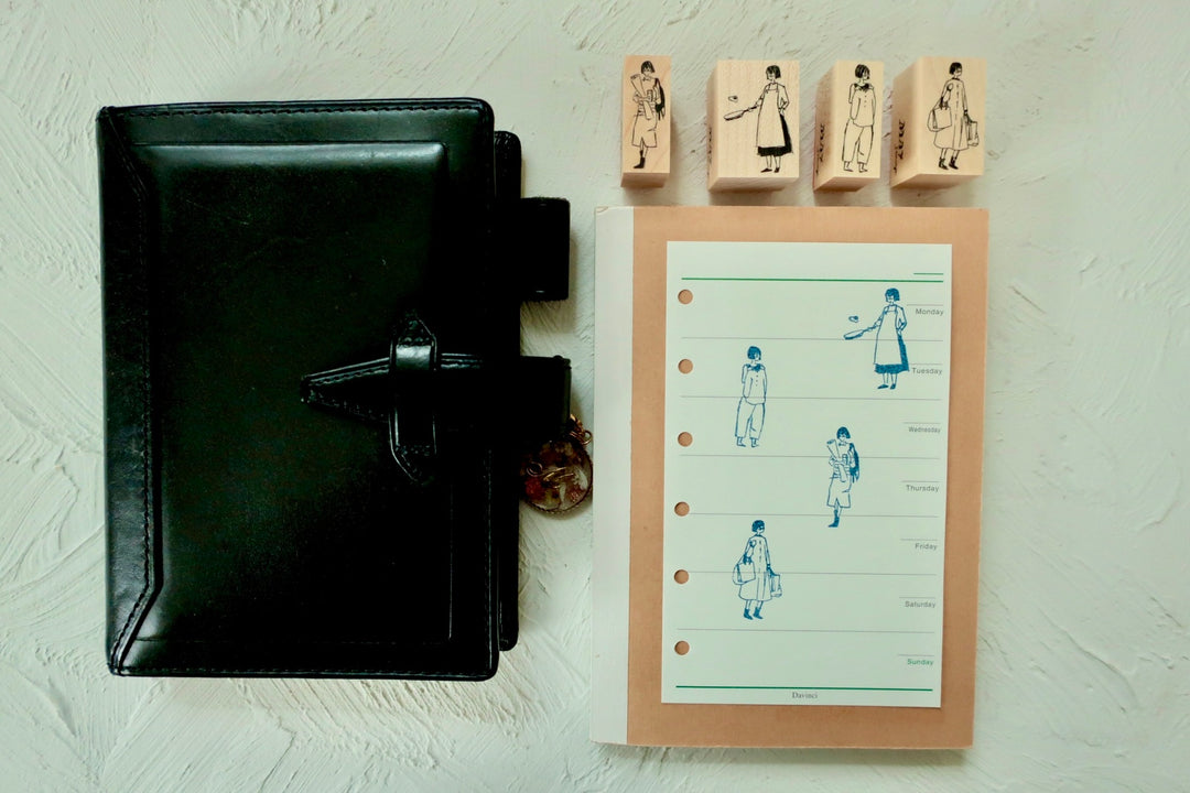 MA7stamp / Rubber Stamp -Fumiko with souvenirs