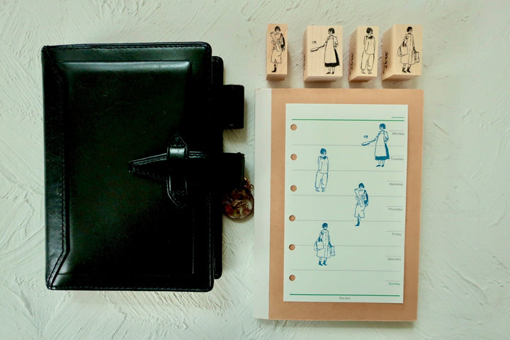 MA7stamp / Rubber Stamp -Fumiko with souvenirs