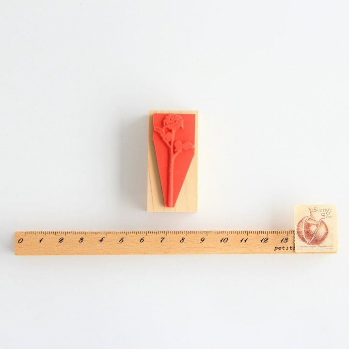 always smile... / Rubber Stamp -Antique rose