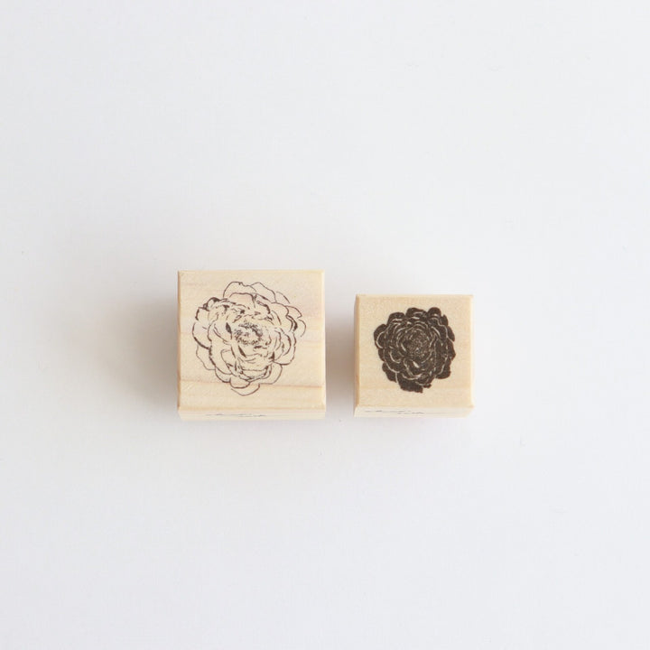 Rubber Stamps -set of peonies (2 stamps)