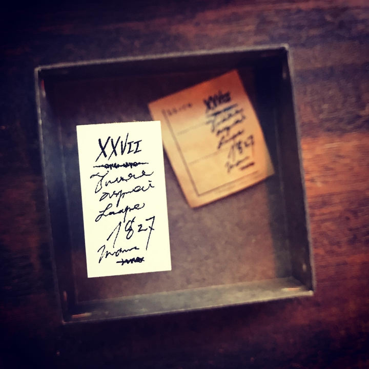 Lamp x Paperi Brocante / Original rubber stamp #8 (Book label)