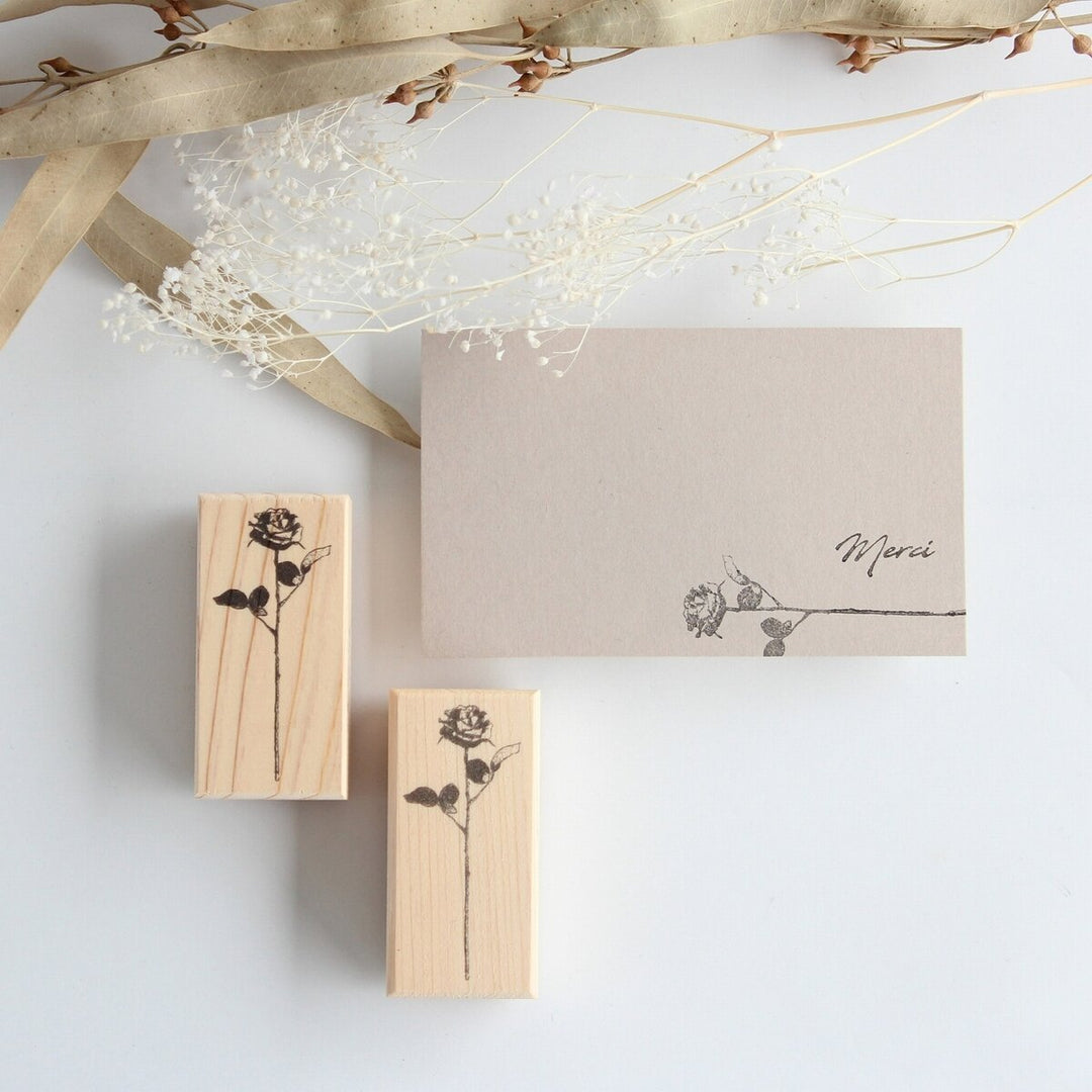 Rubber Stamps -Antique rose