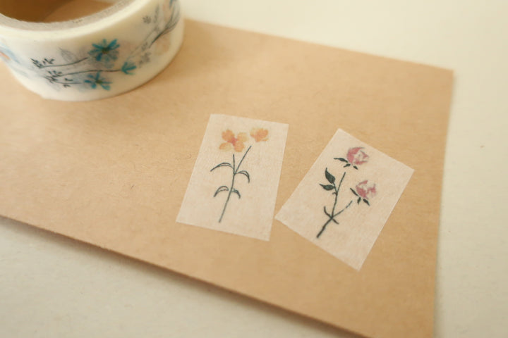 MA7stamp / Washi Tape -single flower
