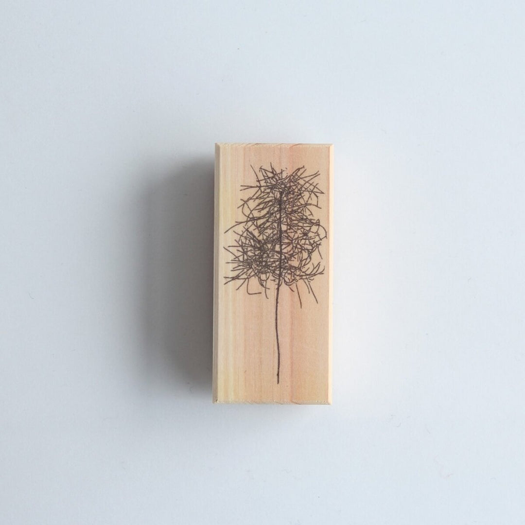 always smile... / Rubber Stamp -Smoke tree