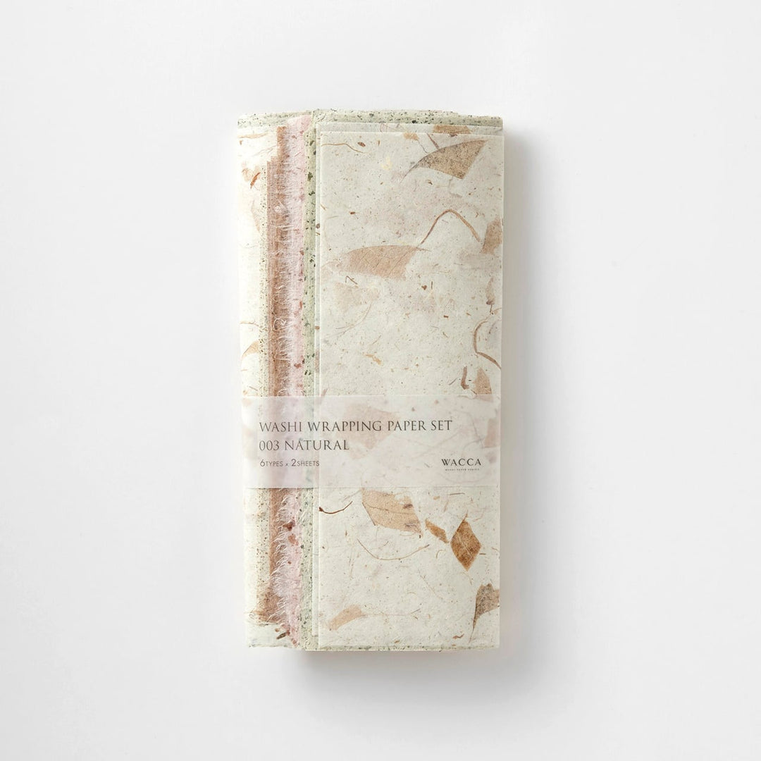WACCA WASHI WRAPPING PAPER SET 003 NATURAL