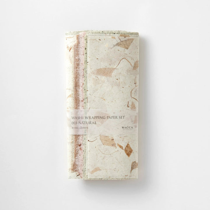 WACCA WASHI WRAPPING PAPER SET 003 NATURAL