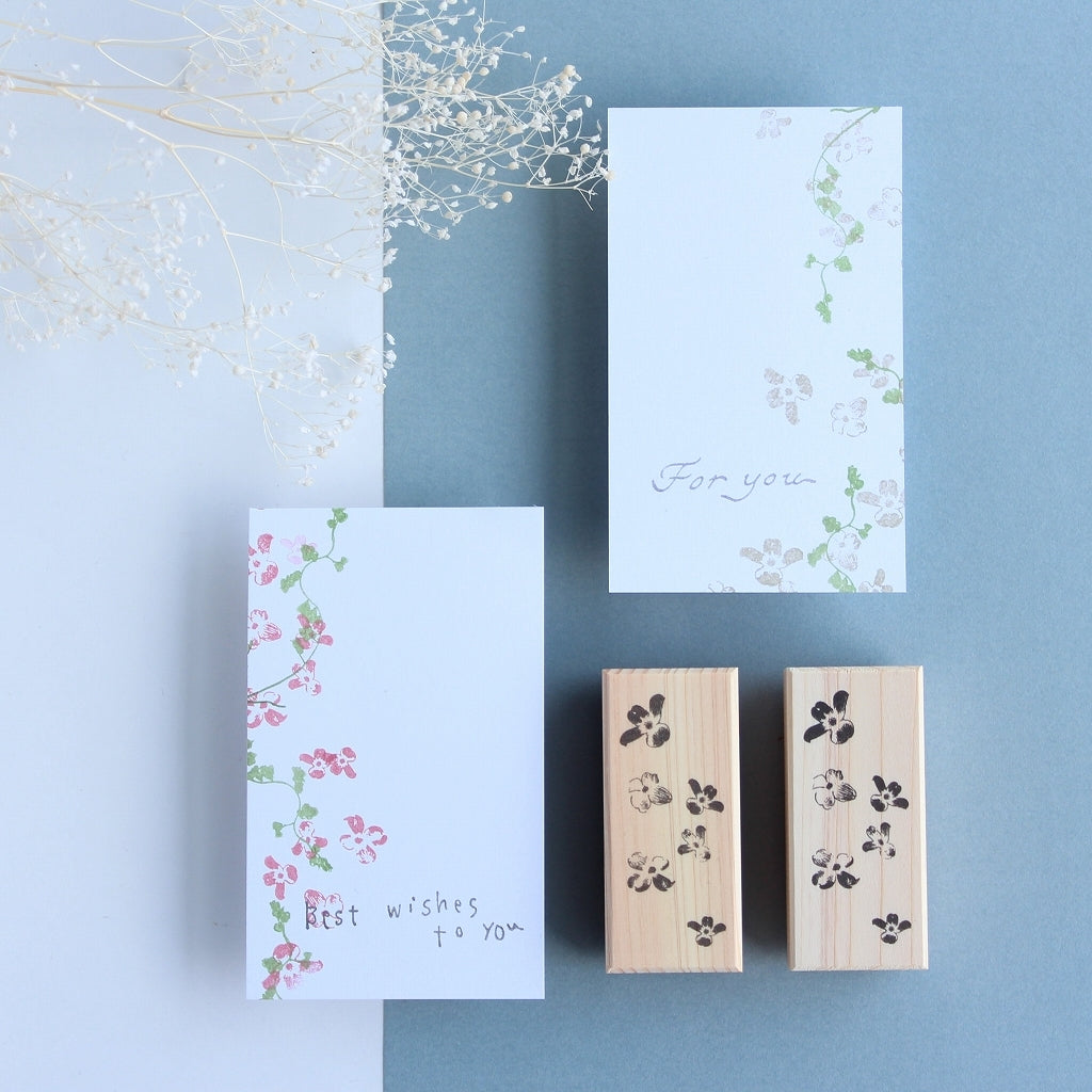 always smile... / Rubber Stamp -Dogwood