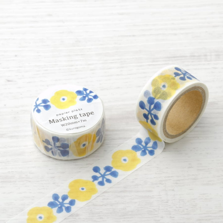 kurogoma./ Washi Tape -YELLOW FLOWER
