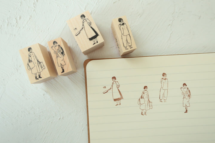MA7stamp / Rubber Stamp -Fumiko with souvenirs
