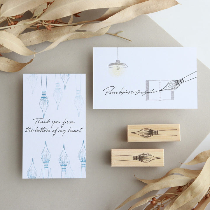 always smile... / Rubber Stamp -anywhere glass pen