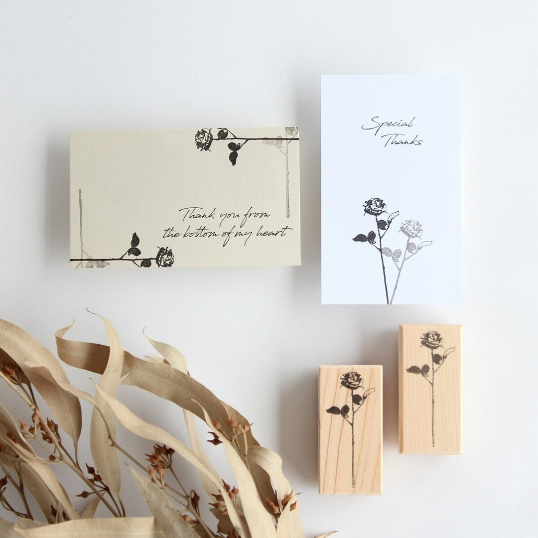 Rubber Stamps -Antique rose