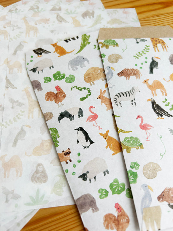 mariya arai / Letter Writing Set -Zoo