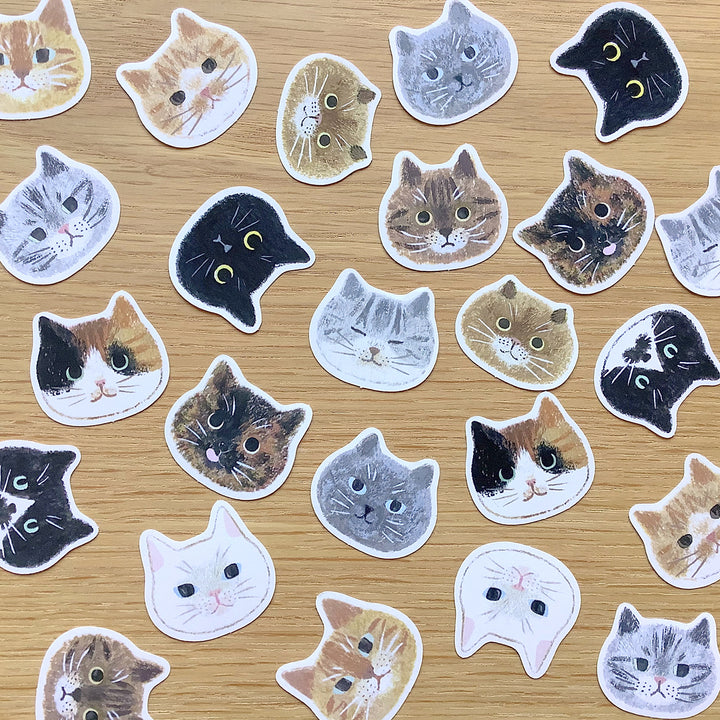 4legs / Stickers -Cat faces