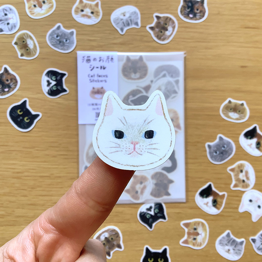 4legs / Stickers -Cat faces