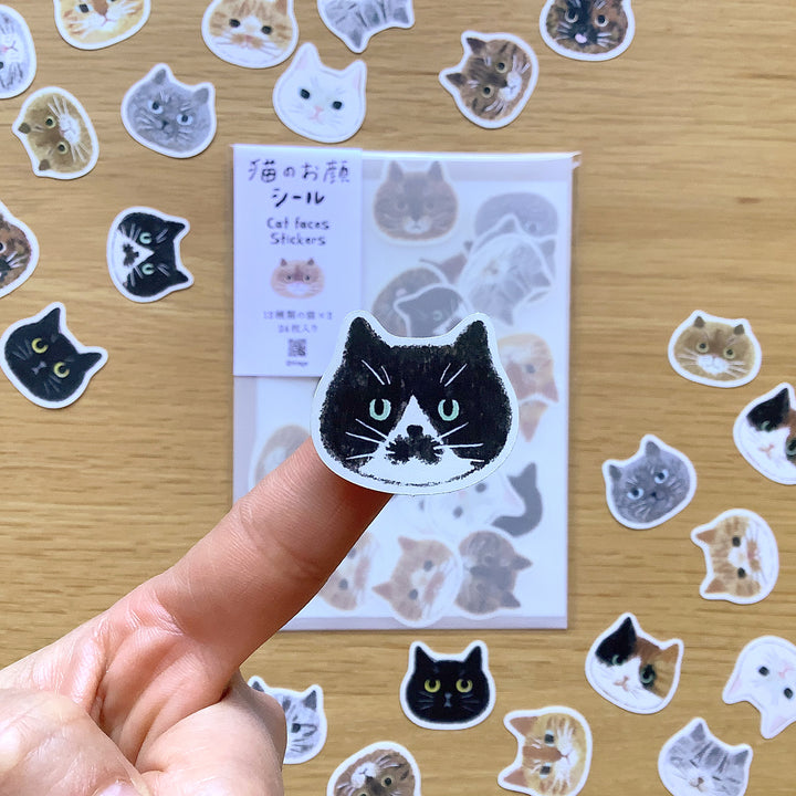 4legs / Stickers -Cat faces