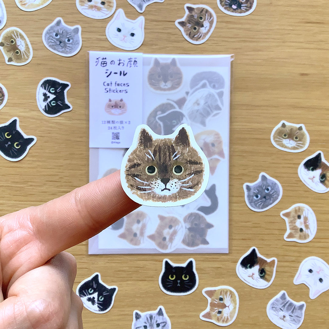 4legs / Stickers -Cat faces