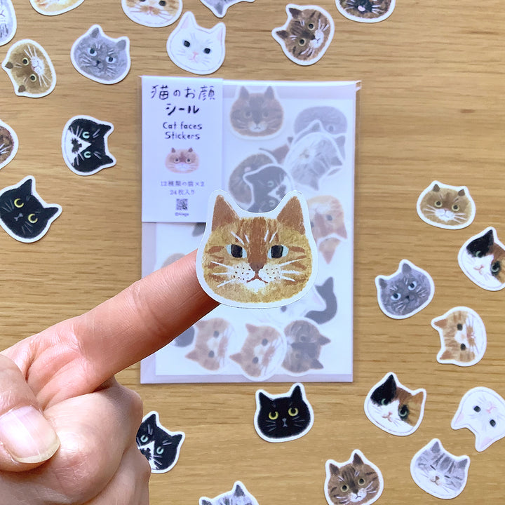 4legs / Stickers -Cat faces