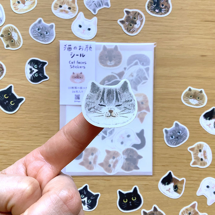 4legs / Stickers -Cat faces