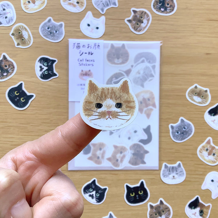 4legs / Stickers -Cat faces