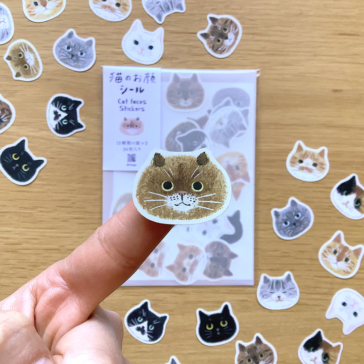 4legs / Stickers -Cat faces