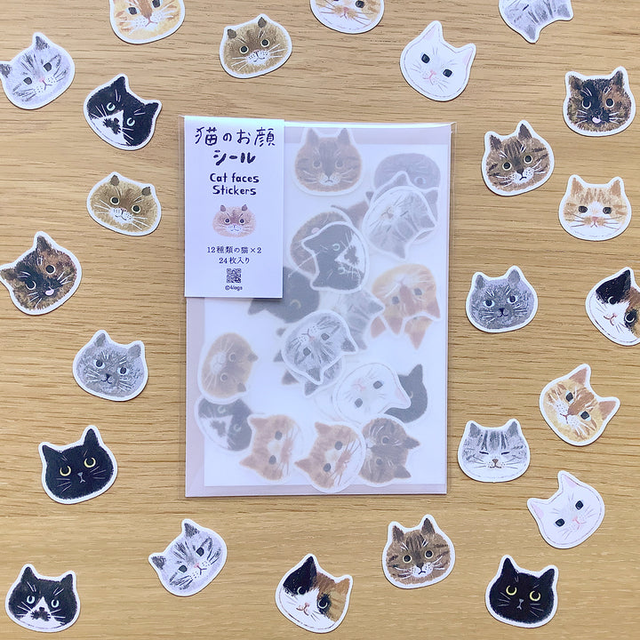 4legs / Stickers -Cat faces
