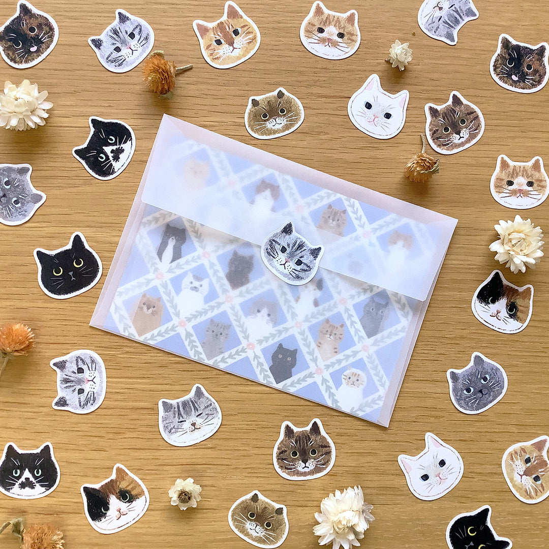 4legs / Stickers -Cat faces