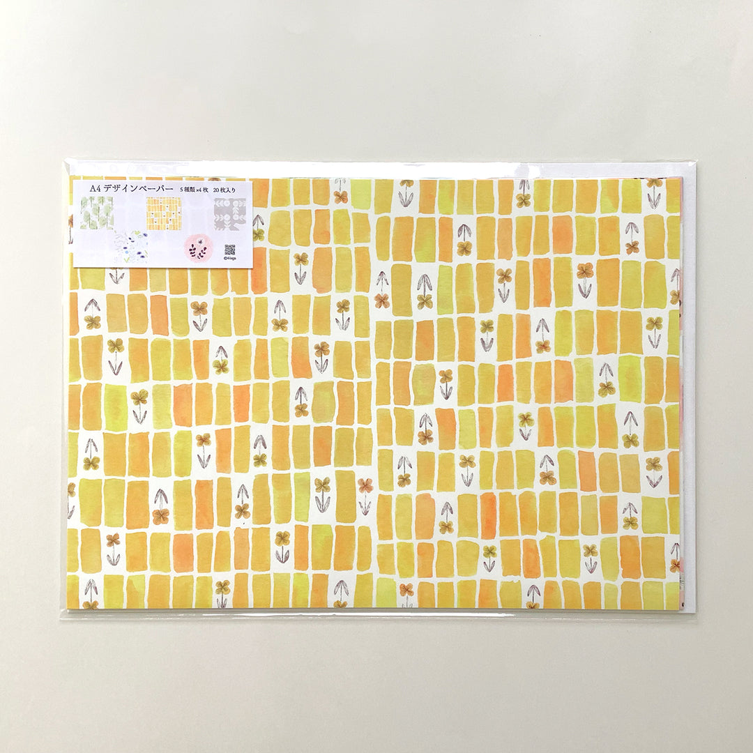 4legs / A4 Design paper <20 sheets / 5 types x 4 sheets>